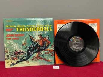 James Bond THUNDERBALL Vintage Vinyl Record Album Soundtrack