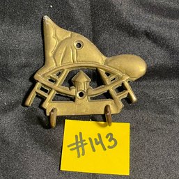 Brass Fire Helmet Key Hook