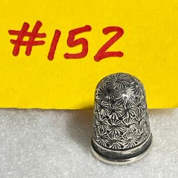 Antique Sterling Silver Thimble #152