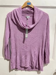 Joseph A. Size XL Women's Long Mock Neck Sweater, New With Tags