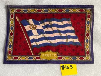 GREECE FLAG Antique Tobacco Felt/Silk