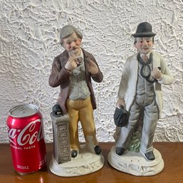 2 Vintage Porcelain Occupational Figurines Including Doctor