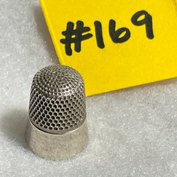 Antique Sterling Silver Thimble #169