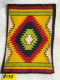 Antique Tobacco Felt/Silk - Navajo Native American, Indian Rug Design