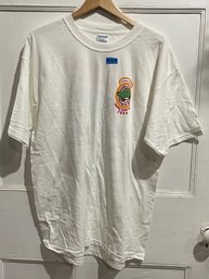 2005 Newcastle Brown Ale XL 'Leaping Lizard Tour' Ohio Beer Advertising T-Shirt