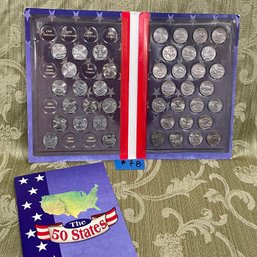 41 State Quarters In Folder/Album With Booklet - United States Coins