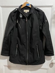 Michael Kors Black Missy Water Resistant Jacket - Size Medium