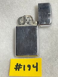 1976 Zippo Lighter - Chrome Vintage