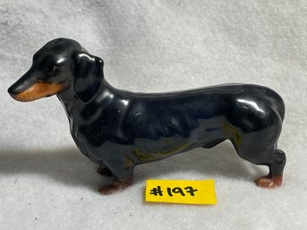 Goebel Dachshund Dog Ceramic Figurine - Vintage West Germany