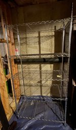 Chrome Wire Shelving Unit - Adjustable Shelves