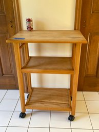 Small Wood Kitchen Cart