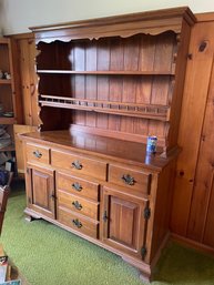 Vintage Dining Room Hutch, Cabinet - Solid Cherry By Harden