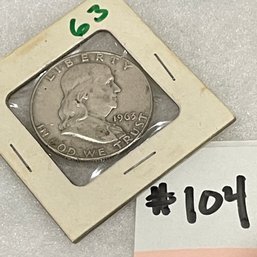 1963 Franklin Half Dollar - American Silver Coin