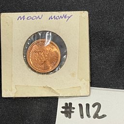 'Green Cheese Penny' Vintage 'Moon Money' Copper Coin