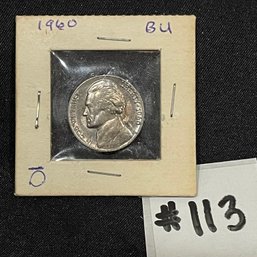 1960 BU Jefferson Nickel - US Coin