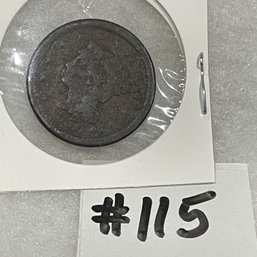 1853 Braided Hair U.S. Large Cent - Antique American Coin