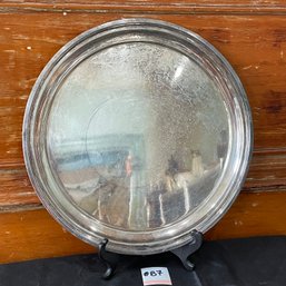 Barbour Silverplate Round Serving Tray