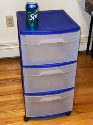 Sterilite Small Plastic 3 Drawer Cart