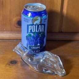 Hand Figural Glass Bottle - Vintage Unique