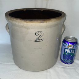 2 Gallon Stoneware Crock - Antique