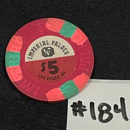 Imperial Palace $5 Poker Chip - Las Vegas, NV