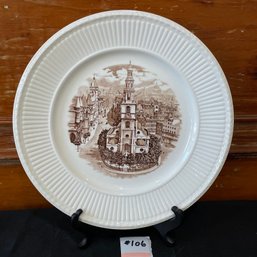 ST. CLEMENT DANES Wedgwood Old London Views WWII 1941 Collectible Plate