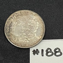1880 Morgan Silver Dollar - Antique American Silver Coin