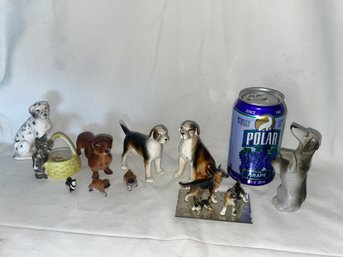 Bone China, Ceramic DOGS Lot - Figurines