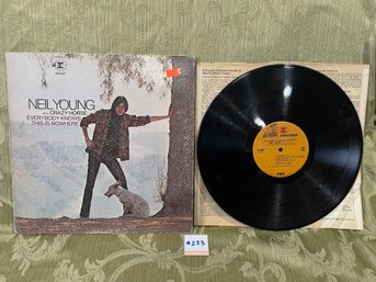 Neil Young With Crazy Horse 'Everybody Knows This Is Nowhere' Vinyl Record RS 6349
