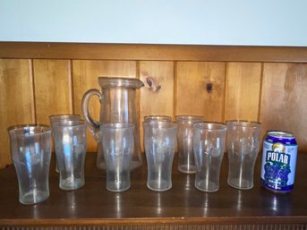 Fancy Pitcher And Glasses Set