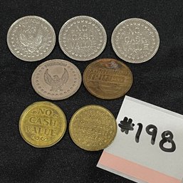 Lot Of Vintage Arcade Gaming Tokens
