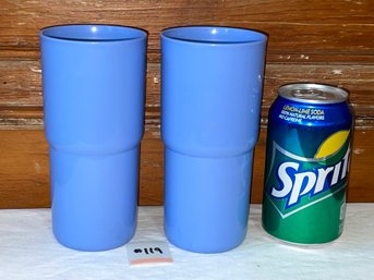 (2) Tupperware 18 Oz. Stacking Cups - Vintage