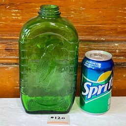 Green Glass PENGUIN Refrigerator Bottle