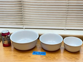 Set Of 3 Ceramic Nesting Mixing Bowls