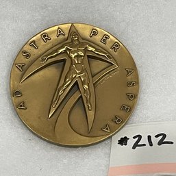 1963 Society Of Medalists AD ASTRA PER ASPERA 'The Spirit Of The Space Age' Bronze Medal