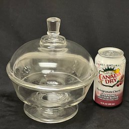 Rounded Top Covered Glass Candy Dish