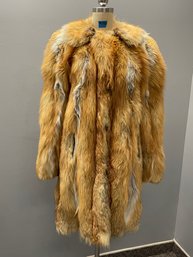 Red Fox Fur Coat 'The Canadian Fur Shop' VINTAGE