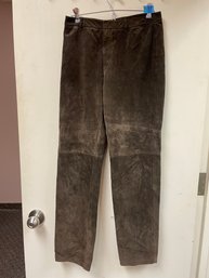 Nine West Suede Leather Pants, Size 8