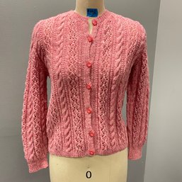 Vintage Hand Crocheted Girls Sweater, Vintage