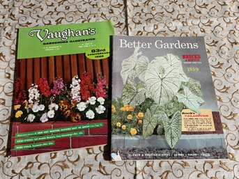 (2) 1959 Vintage Plant, Garden Catalogs - Vaughan's & Breck's