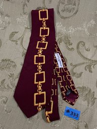 Dolce & Gabbana 'Chain Design' Cravatte Silk Tie - Made In Italy
