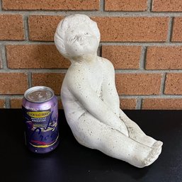 Content Child - Cement Garden Statue