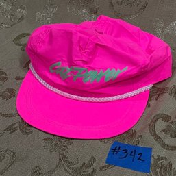 Neon Pink CAT POWER Vintage Snapback Hat - Tonkin, Made In USA