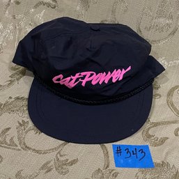 CAT POWER Neon Pink/Black Vintage Snapback Hat