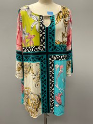 Style & Co. Woman 1X Tunic Dress/Blouse - Funky Colors, Boho