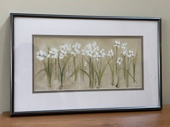 'Row Narcissus' Framed Art Print By Cheri Blum