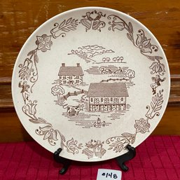 Country Farm Scene Vintage Plate