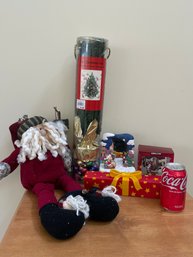 Christmas Decor - Tree, Santa, Music Box, Power Strip Cover & More