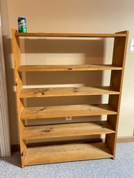 Simple Pine Bookcase, Storage Shelf