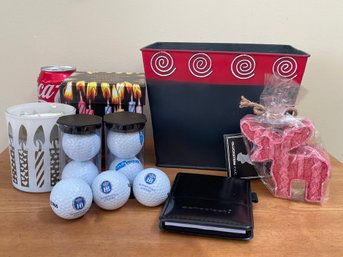 Musical Birthday Candle, Golf Balls, Moose Candle, Etc. Lot
